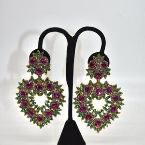 Thelma Deatsca Vintage Clip Earrings RARE